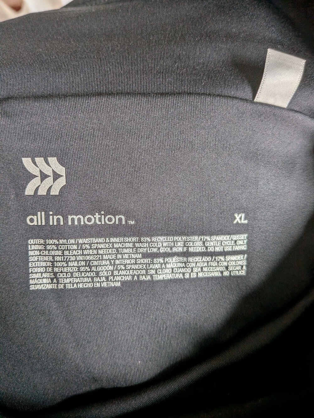 All In Motion Women's Black Running Shorts Size XL - New With Tags - Picture 2 of 10